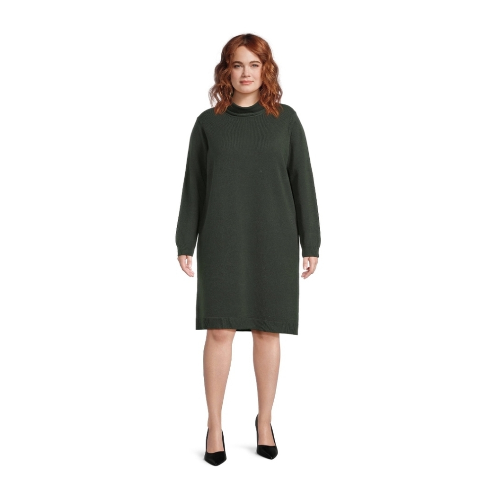 Dark Aloe Terra & Sky Sweater Dress 4X